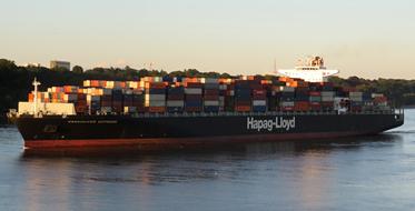 ship carrying goods