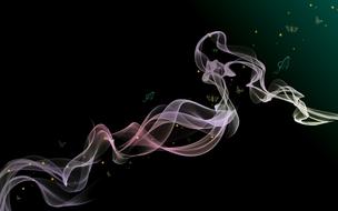 pink Smoke Background