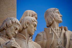 monument to sailors in lisbon close up