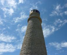 Lighthouse Stone and blue sky