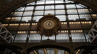 Clock on Railway Station Architecture