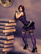 woman beauty gothic female