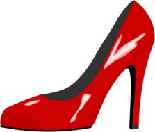 red shoe high heel red fashion