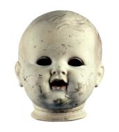weathered vintage Doll Head