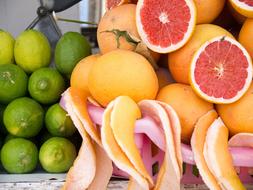 Healthy citrus fruits