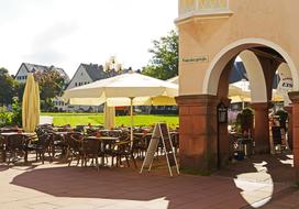 beautiful outdoor cafe