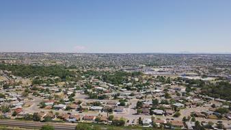 City Houses Aerial Photo
