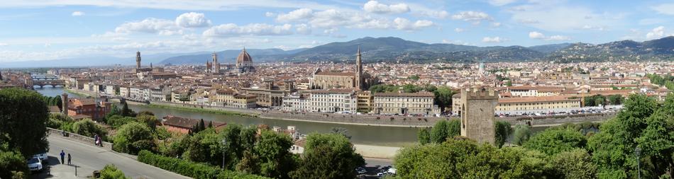 panoramic view of Italy Florence Tuscany