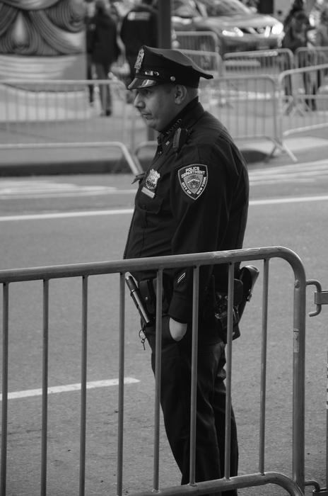 Policeman in New York Manhattan