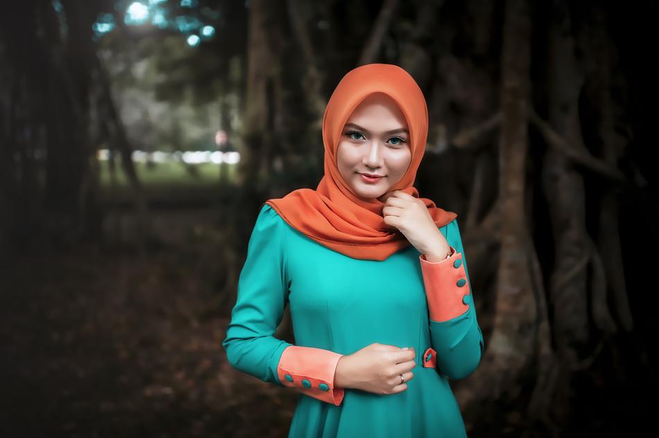 Beautiful Girl Model in dress