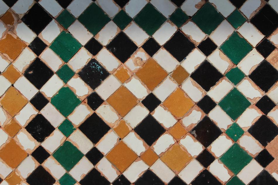 Tile Morocco Rabat design as background