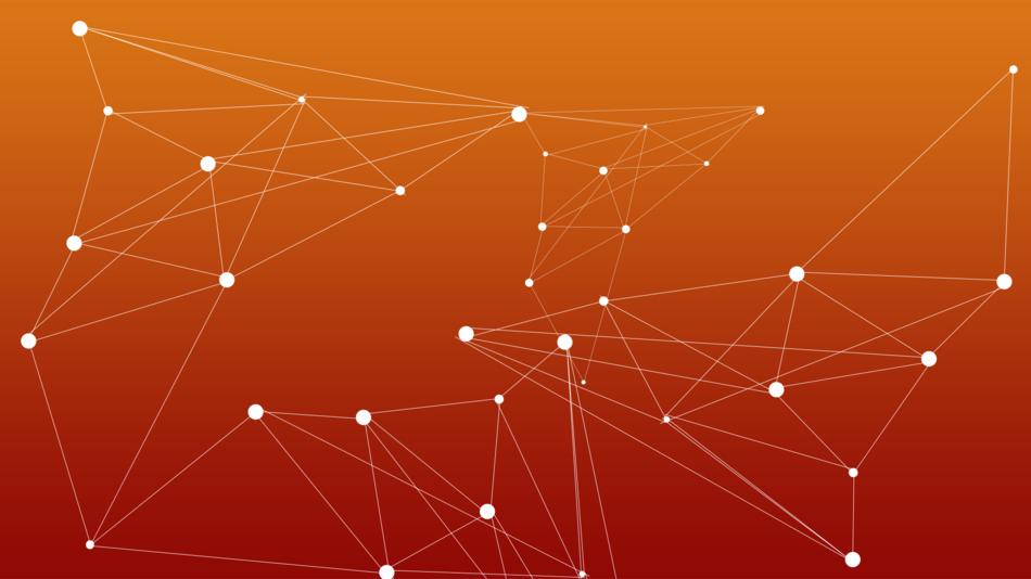 orange red links background