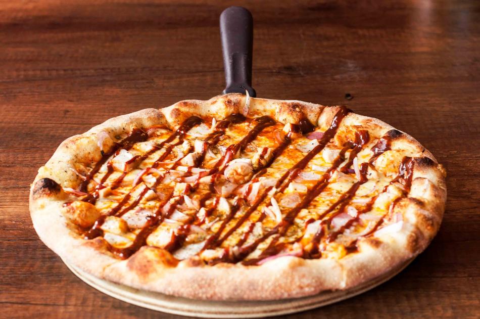 cheese pizza in sauce