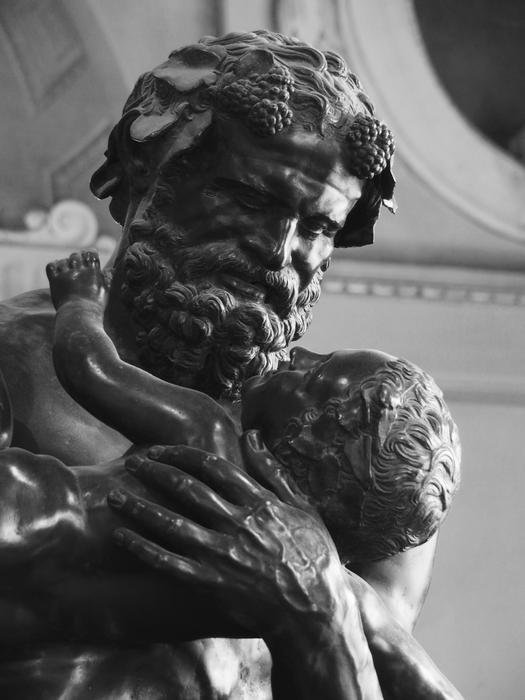 Black And White Recording Statue