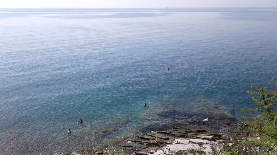 panorama of the sea coast in Kavala, Greece