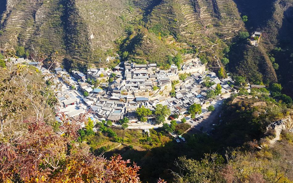 beautiful resort town in the mountains