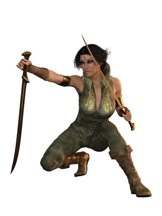 woman sword fight amazone warrior