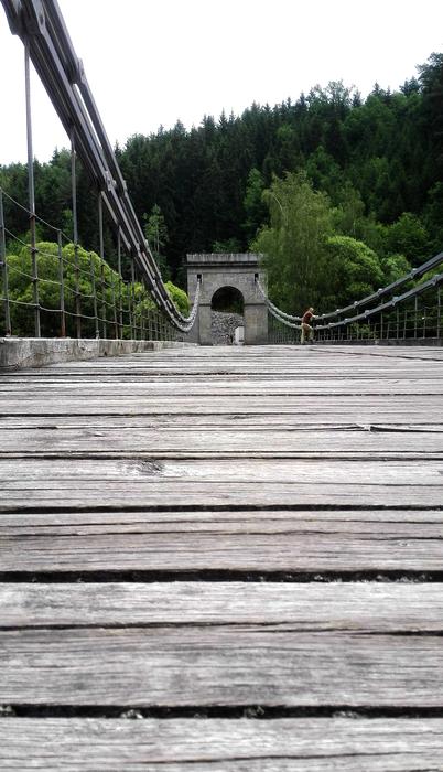 wooden beautiful bridge