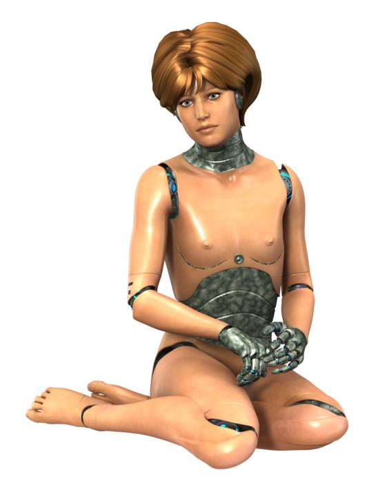woman robot female gynoide android
