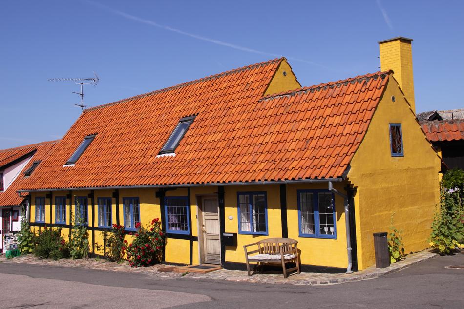 Yellow building on Village Street