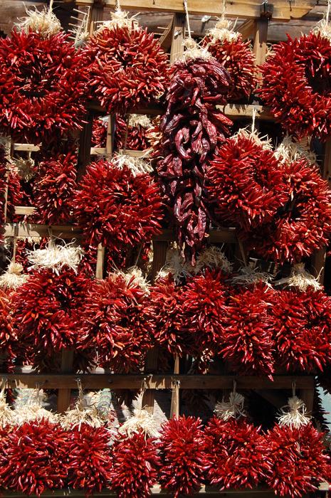 red hot peppers on the wall