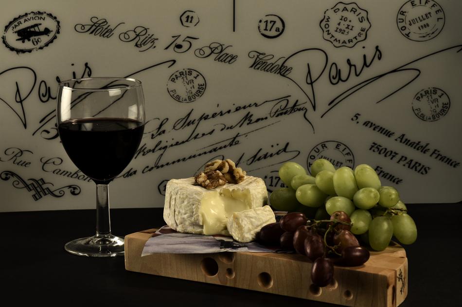 wine and snacks