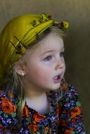 portrait of a little country girl