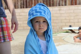 Summer Fun Child blue towel