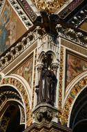 Beautiful and colorful architecture of the church