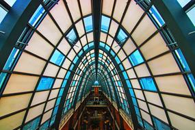 Architecture Shopping Center blue roof