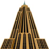painted skyscraper is the symbol of New York