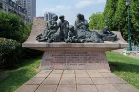 monument in the park in paris