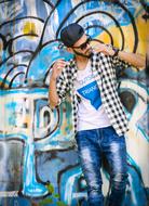 Fashion Styled Boys by the graffiti