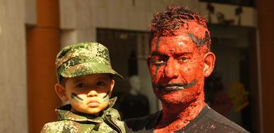 Festivities man and boy