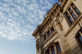 City Architecture and white blue sky