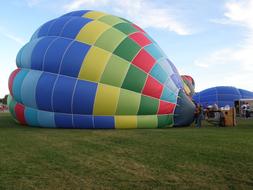 colorful Hot Air Balloon on land