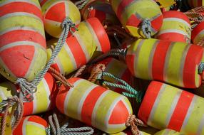 colored floats