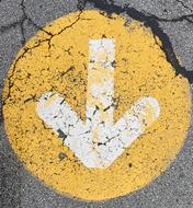 Arrow Cracked Symbol