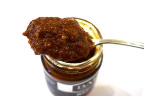 spice sauce in jar