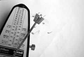 Metronome Black and White