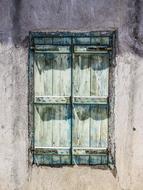 Wooden Old Window on wall