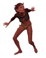 woman devil demon horns pose evil