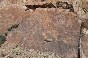 Rock Painting Tamgaly Tas Buddha