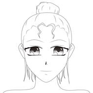 Artwork Drawing Female anime face