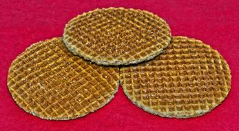 Three fried waffles