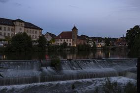 City Historic Center and water