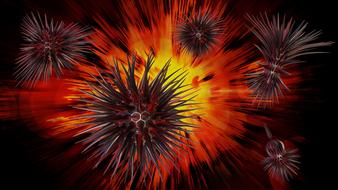 background virus aliens prickly