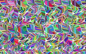 colored patterns in the background