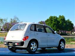 white Car Auto on road