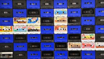 old retro Music Cassettes